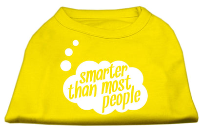 Pet Dog & Cat Shirt Screen Printed, "Smarter Than Most People"