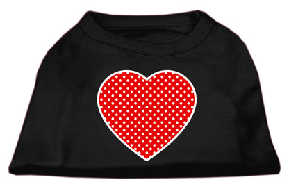 Pet Shirt "Swiss Dots Red Heart"