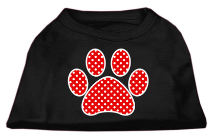 Pet Shirt "Swiss Dots Red Paw"
