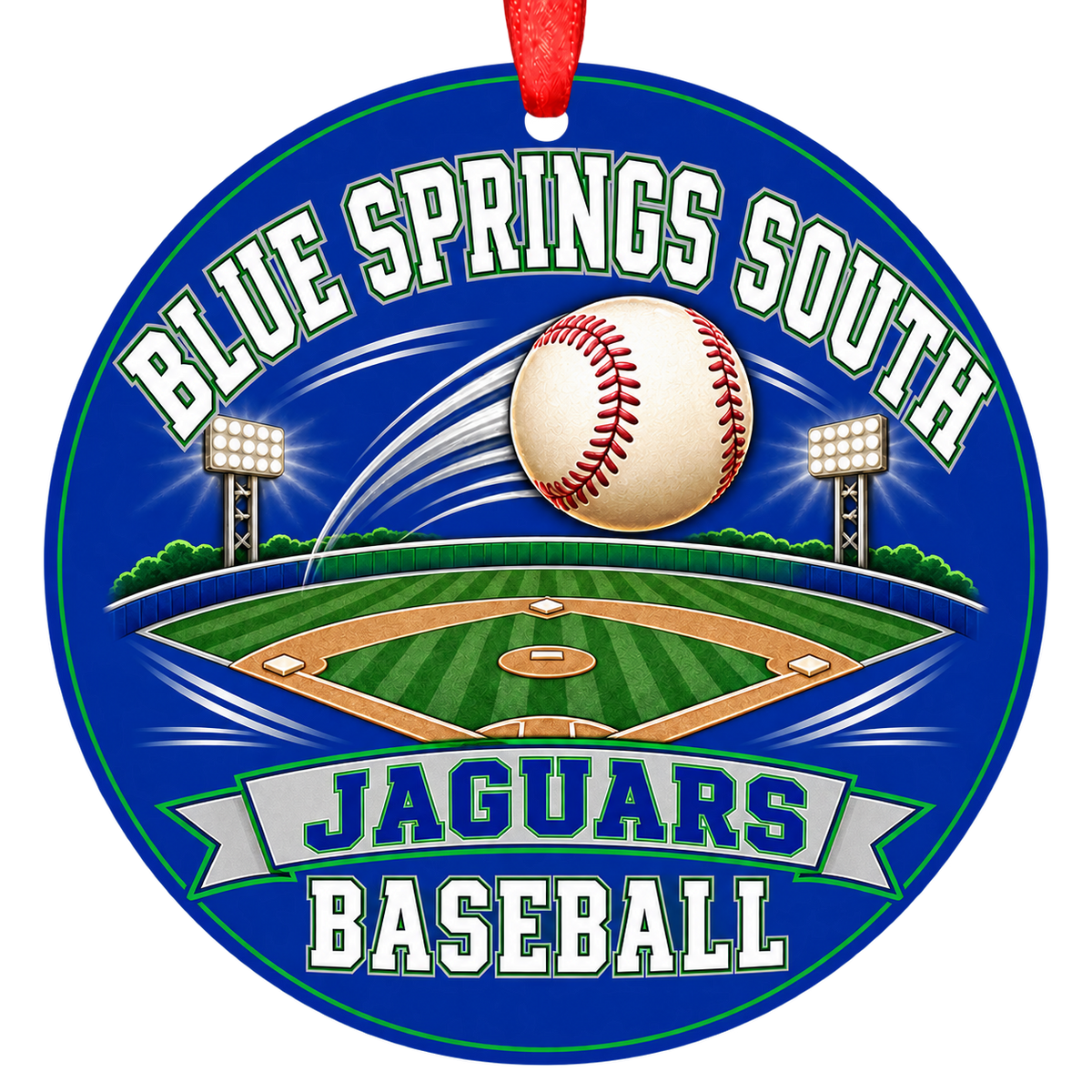 Blue Springs South Jaguars Baseball ornament — Ballpark