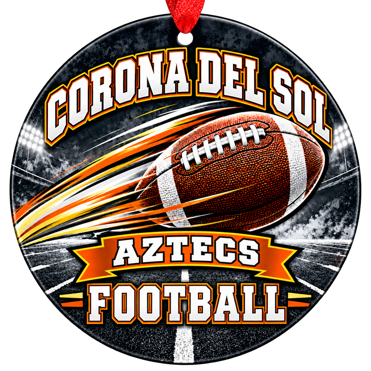 Corona Del Sol Aztecs football Christmas ornament, Motion design, Tempe, Arizona