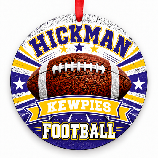 Hickman Kewpies Classic Football Christmas ornament