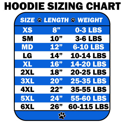 Pet Dog & Cat Hoodie Screen Printed, "Pawtriotic Pup"