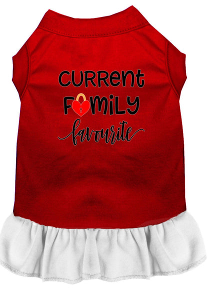 Pet Dog & Cat Dress Screen Printed, "Current Family Favorite"
