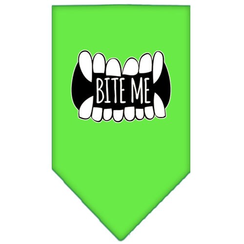 Pet and Dog Bandana Screen Printed, "Bite Me"