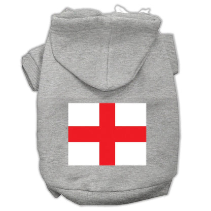 Pet Dog & Cat Hoodie Screen Printed, "St. George's Cross"