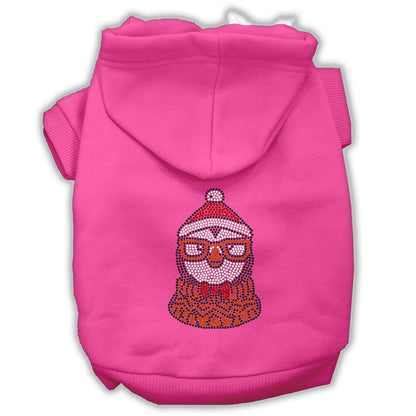 Christmas Pet Dog & Cat Hoodie Screen Printed, "Hipster Penguin"
