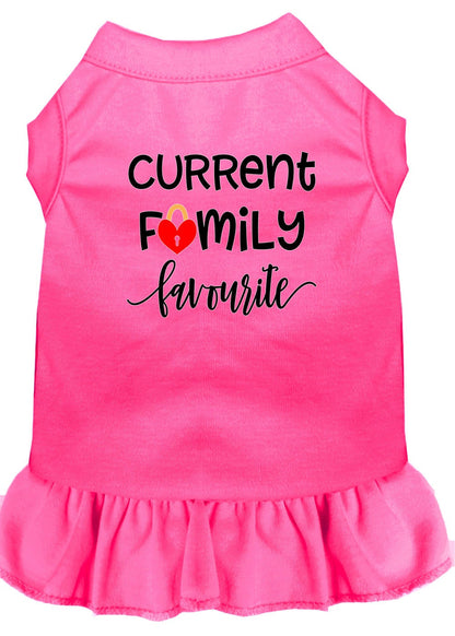 Pet Dog & Cat Dress Screen Printed, "Current Family Favorite"
