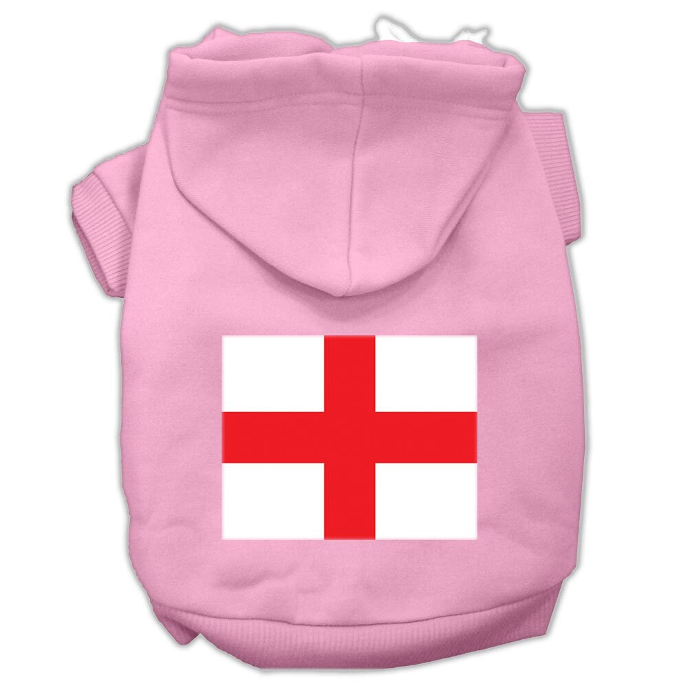 Pet Dog & Cat Hoodie Screen Printed, "St. George's Cross"