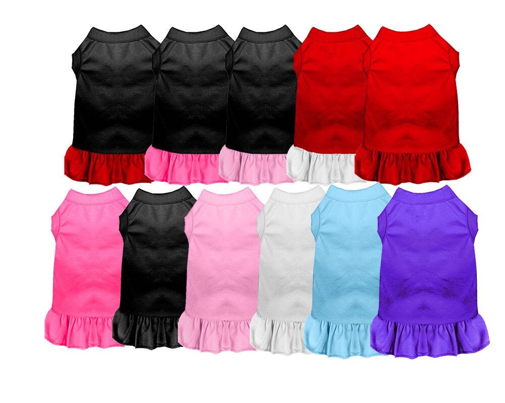 Pet Dog & Cat Dress Blank, Plain