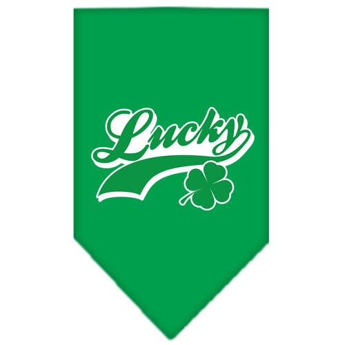 Pet and Dog Bandana Screen Printed, "Lucky Swoosh"