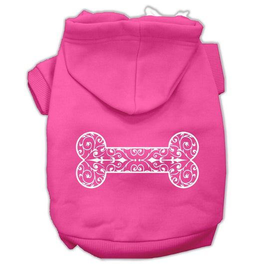 Pet, Dog & Cat Hoodie Screen Printed, "Henna Bone"