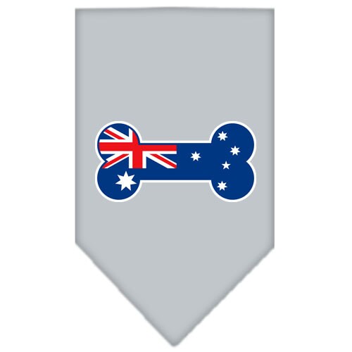 Pet and Dog Bandana Screen Printed, "Bone Shaped Australian Flag"