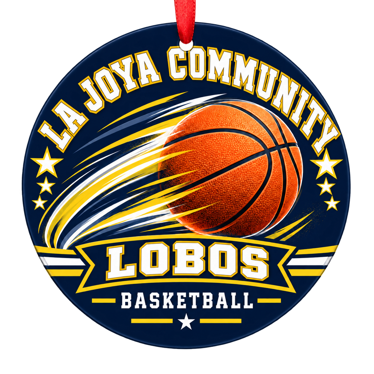 La Joya Community Lobos basketball Christmas ornament, Motion design, Avondale, Arizona