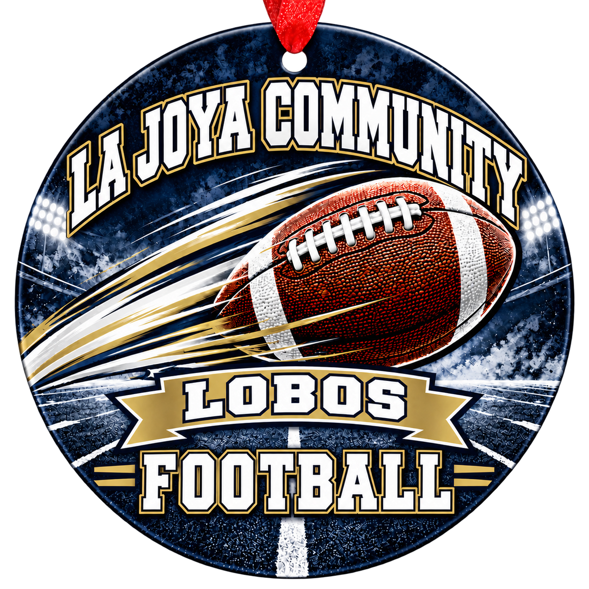 La Joya Community Lobos football Christmas ornament, Motion design, Avondale, Arizona
