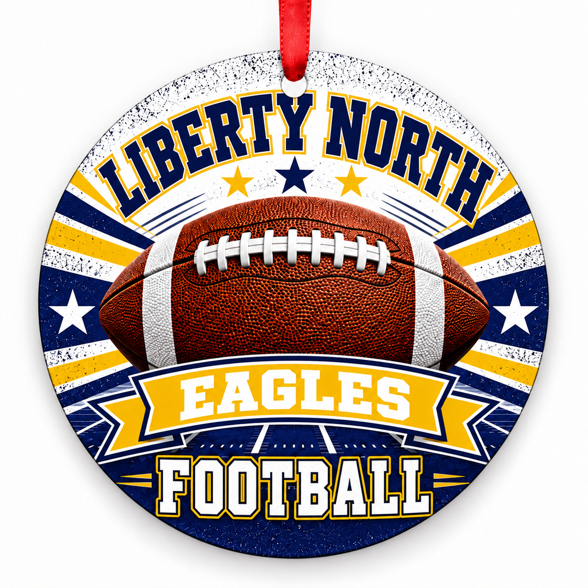 Liberty North Eagles Classic Football Christmas ornament