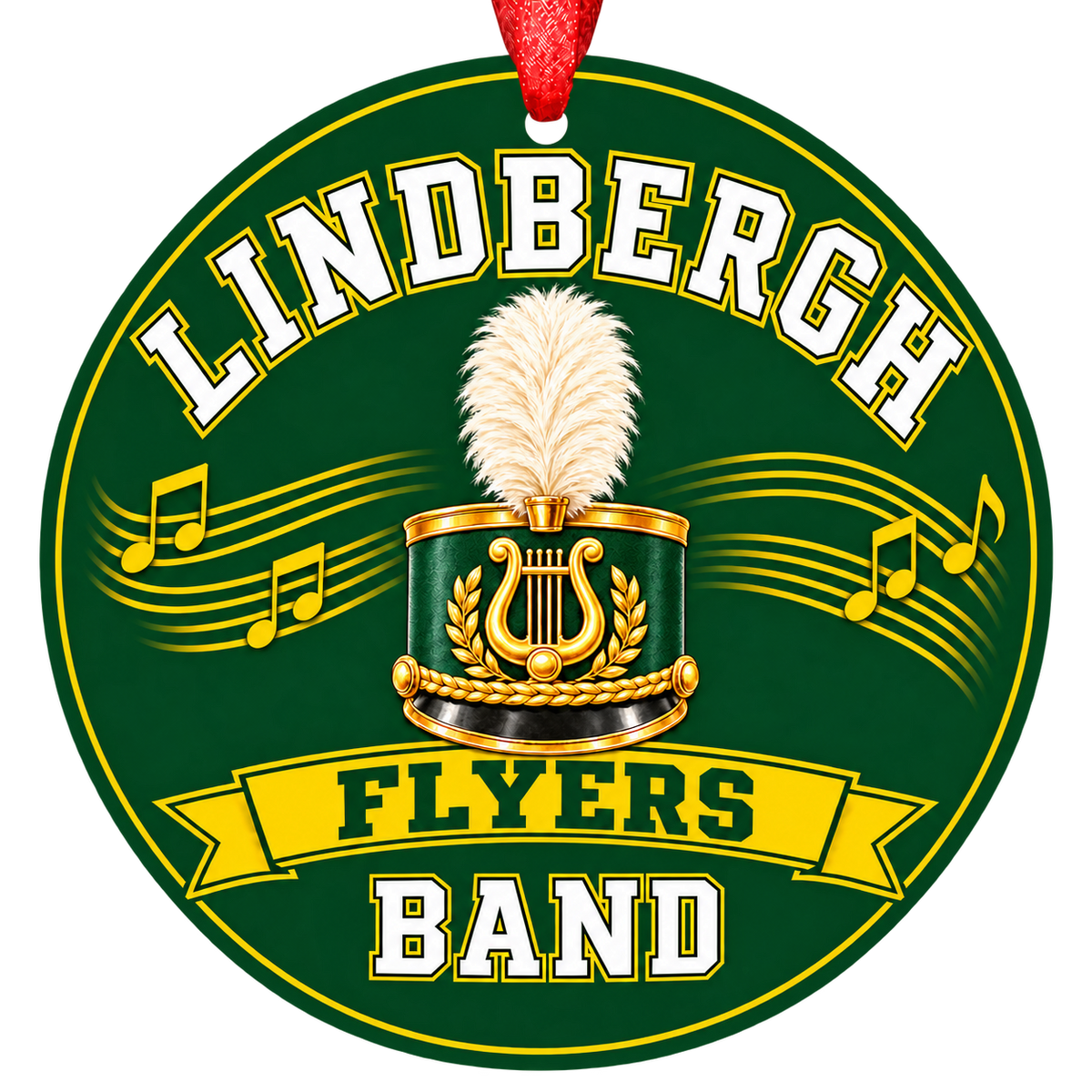 Lindbergh Flyers Band ornament — Marching Shako