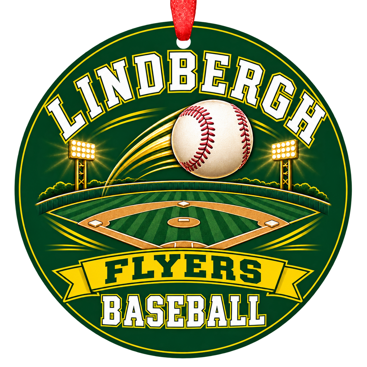 Lindbergh Flyers Baseball ornament — Ballpark