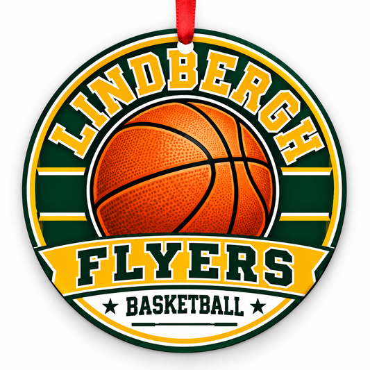 Lindbergh Flyers Basketball Christmas ornament