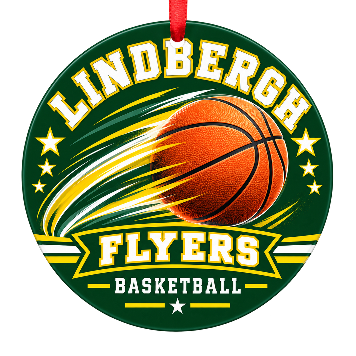 Lindbergh Flyers Basketball ornament — Basketball in Motion