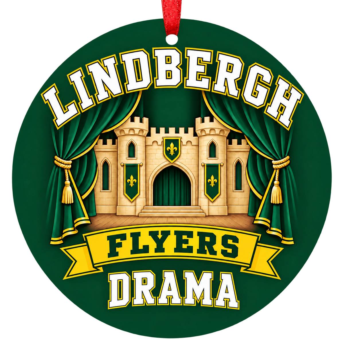 Lindbergh Flyers Drama ornament — Castle Stage