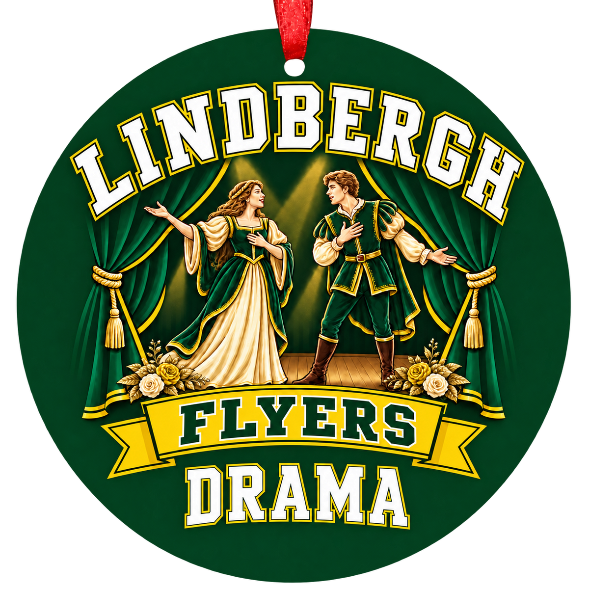 Lindbergh Flyers Drama ornament — Stage Performers