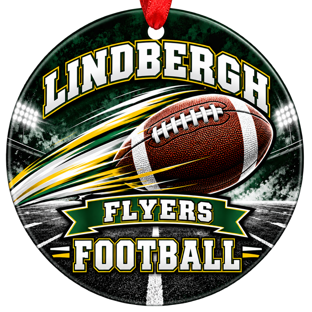 Lindbergh Flyers Football ornament — Football in Motion