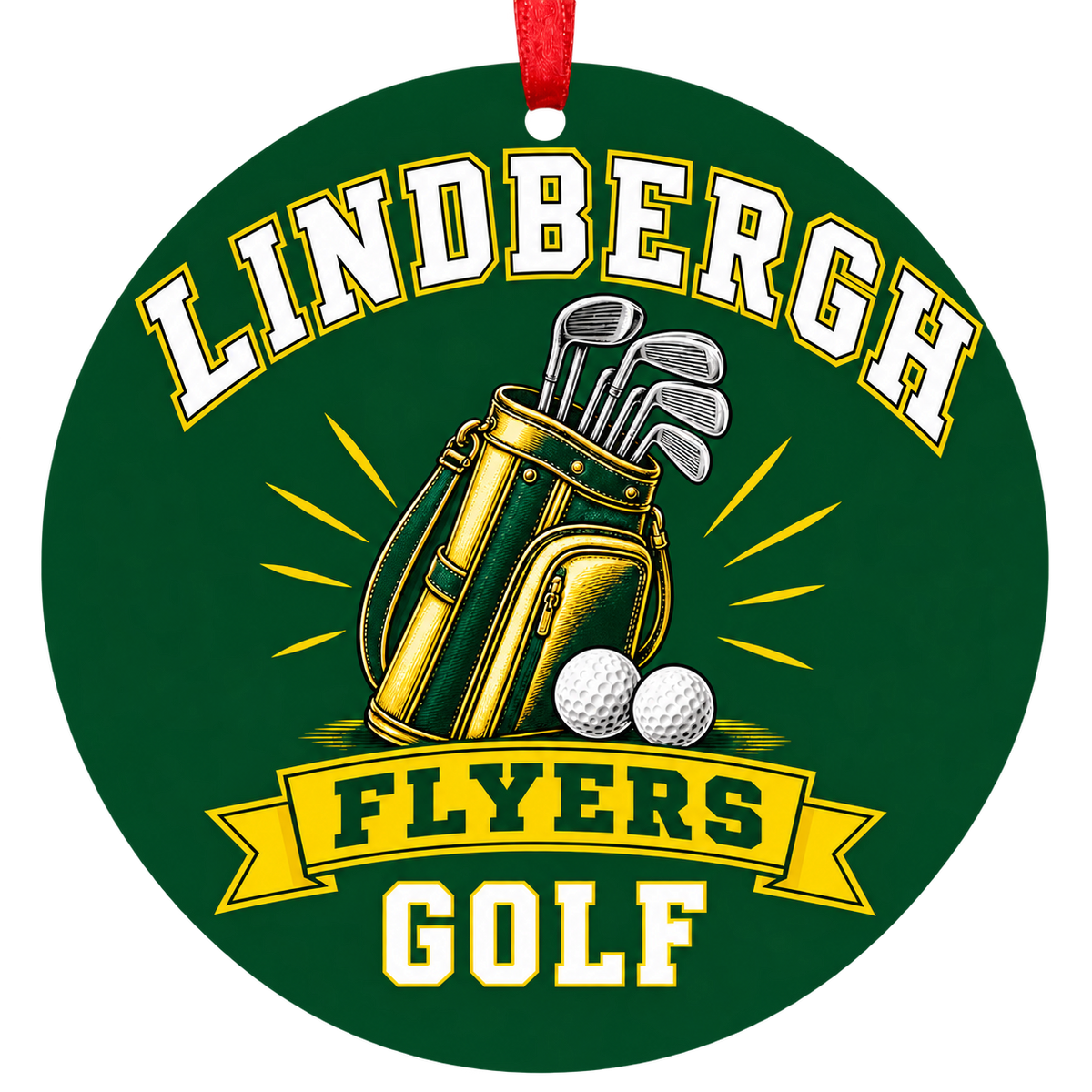 Lindbergh Flyers Golf ornament — Golf Bag