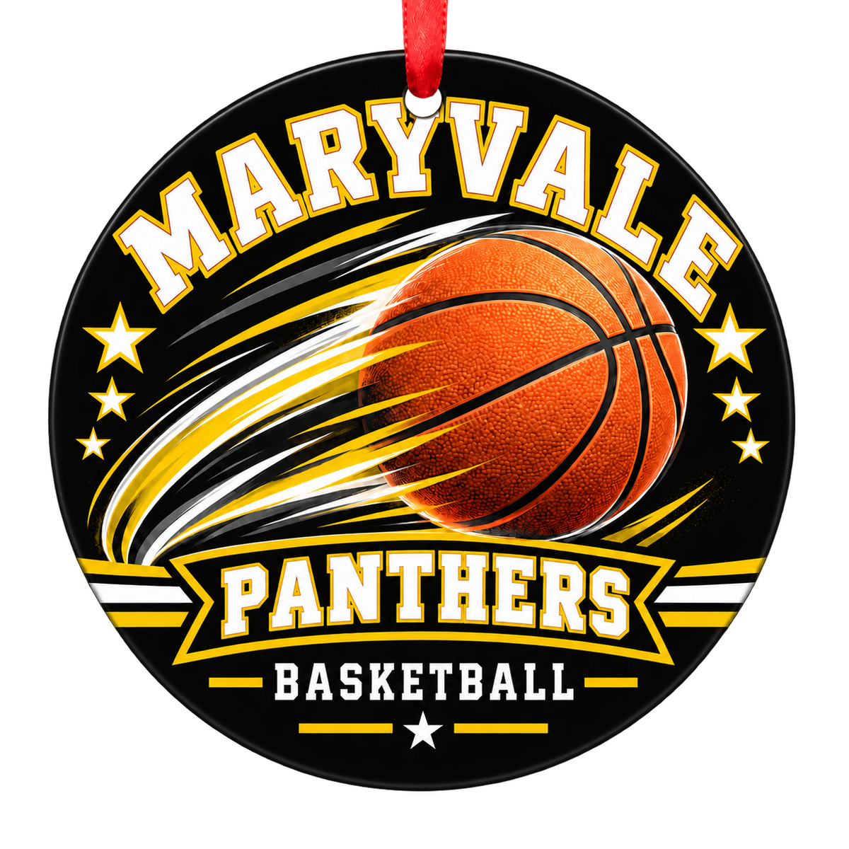 Maryvale Panthers basketball Christmas ornament, Motion design, Phoenix, Arizona