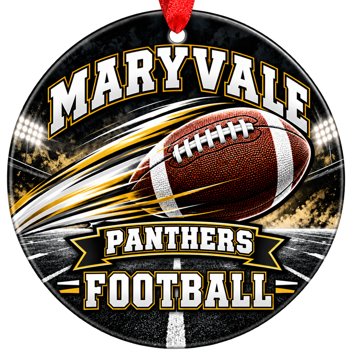 Maryvale Panthers football Christmas ornament, Motion design, Phoenix, Arizona