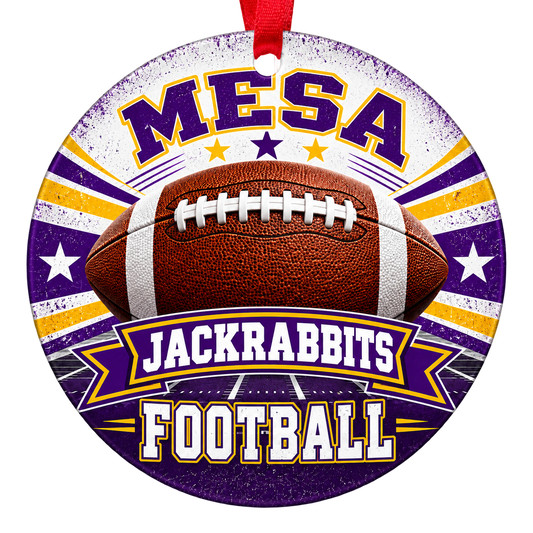 Mesa High School Jackrabbits football Christmas ornament, Mesa, Arizona