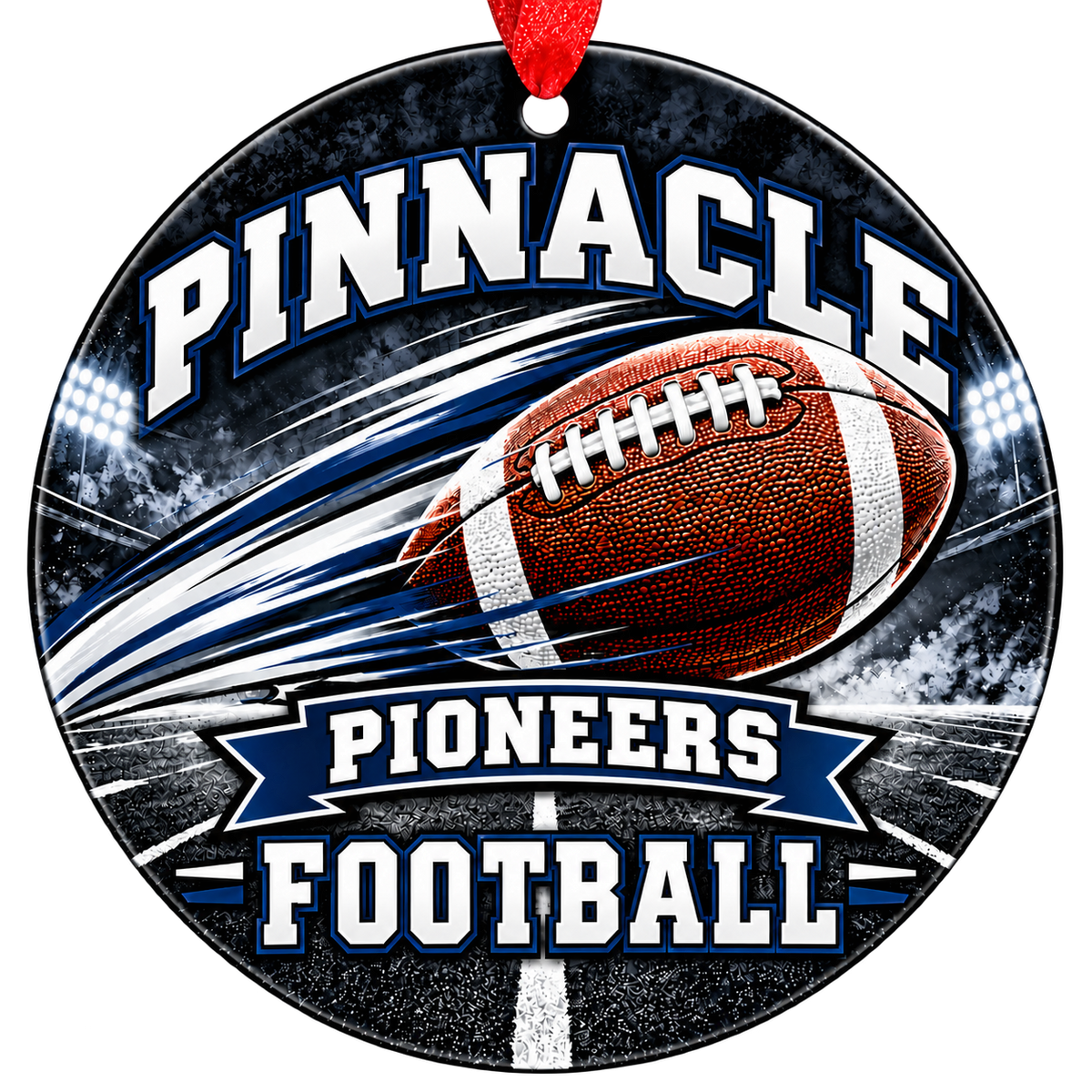 Pinnacle Pioneers football Christmas ornament, Motion design, Phoenix, Arizona