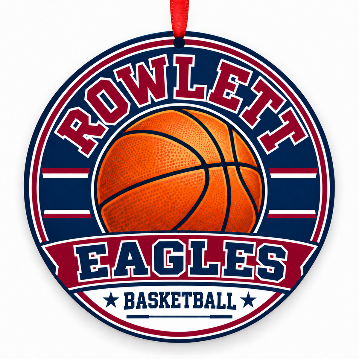 Rowlett High School Eagles basketball ornament