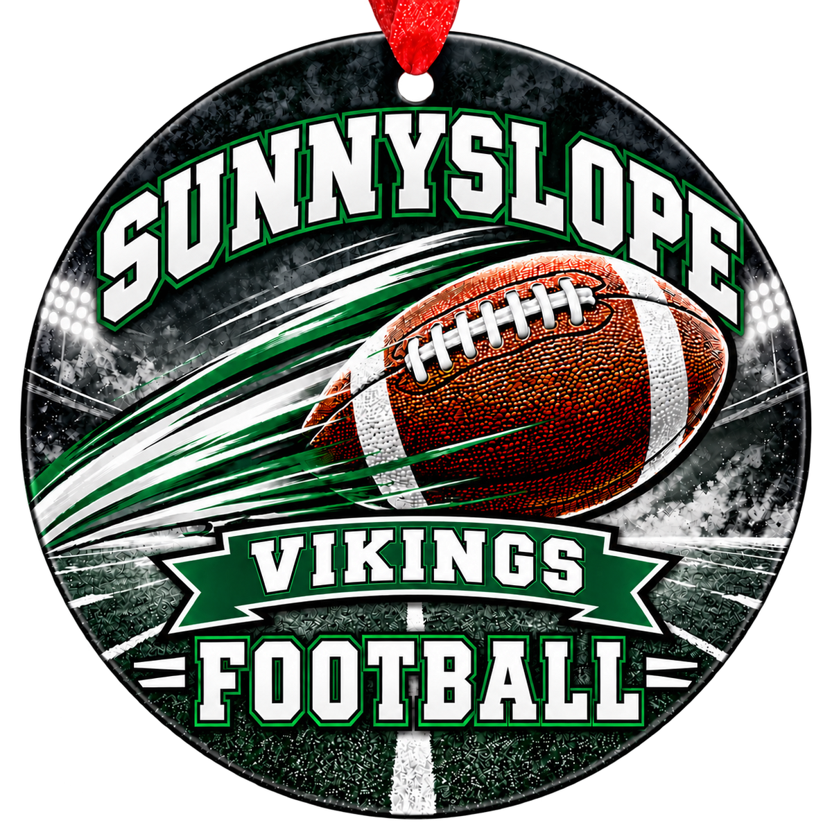 Sunnyslope Vikings football Christmas ornament, Motion design, Phoenix, Arizona